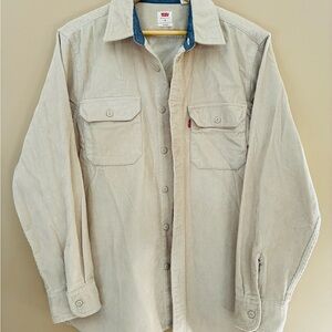 Levi's Men's Light Tan Corduroy Shirt Jacket